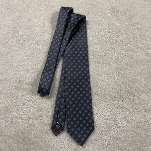 Robert Talbott Best Of Class Silk Tie Mens Blue Gray Geometric Necktie USA